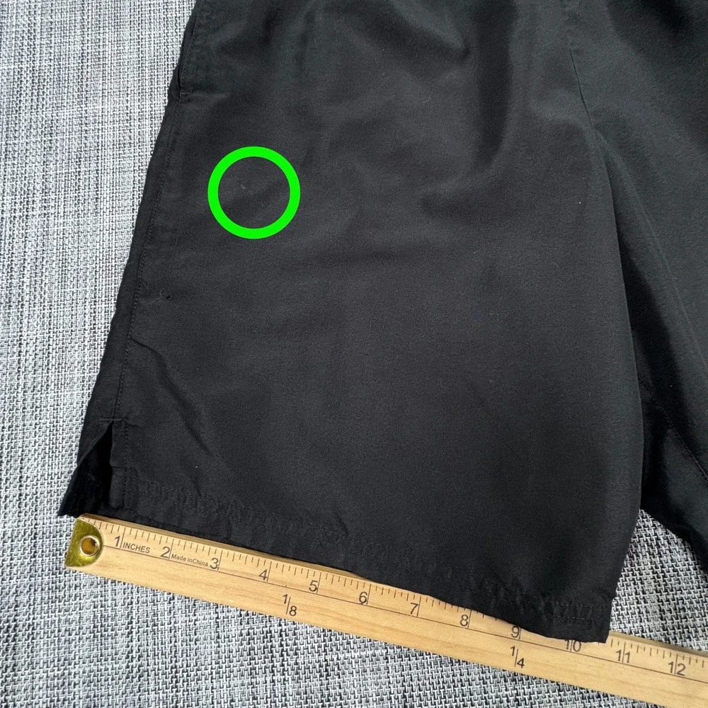Nike Core Volley Swim Trunks Mens Small Black Mesh Lined Elastic Waist 7 Shorts